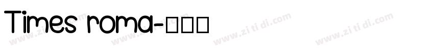 Times roma字体转换